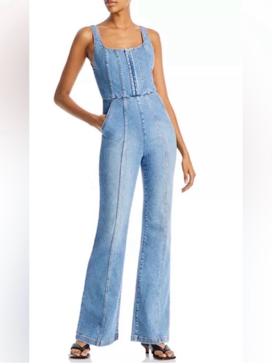 Alice + Olivia Pants - Alice + Olivia Denim Jumpsuit